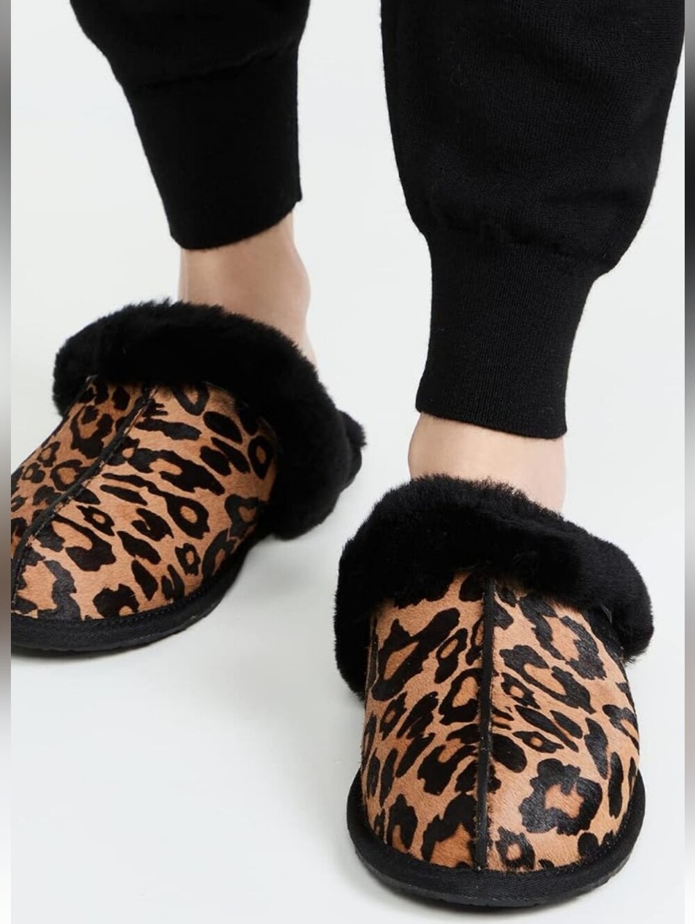 UGG Scuffette II Panther Print  Sz 10 Women